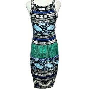 Hale Bob Multicolor Patterned Dress
